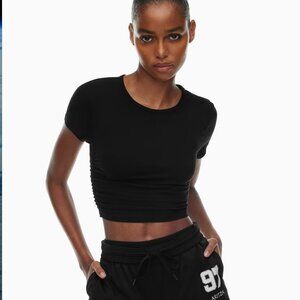 Aritzia Tna Chill Malibu Cropped T-shirt $30 Stretch cotton jersey, XS